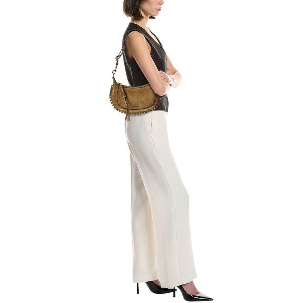 Isabel Marant Oskan Moon Suede Hobo Bag, Brown - Picture 4 of 4